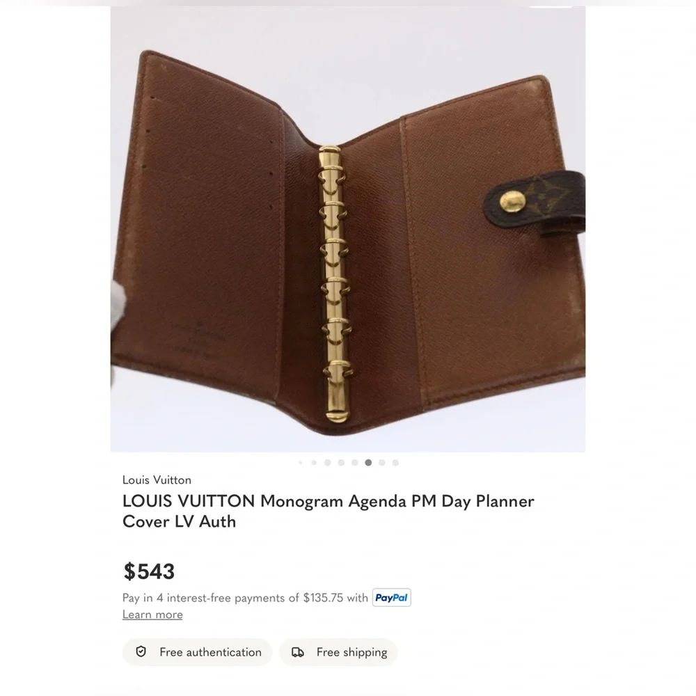 ✅AUTHENTIC LV AGENDA PM PASSPORT HOLDER - Picture 11 of 12